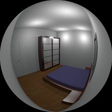 Vizualizace ložnice mobilního domu Sofia